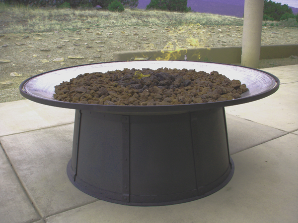Pateo Fire Pit with 5 ft. stainless bowl