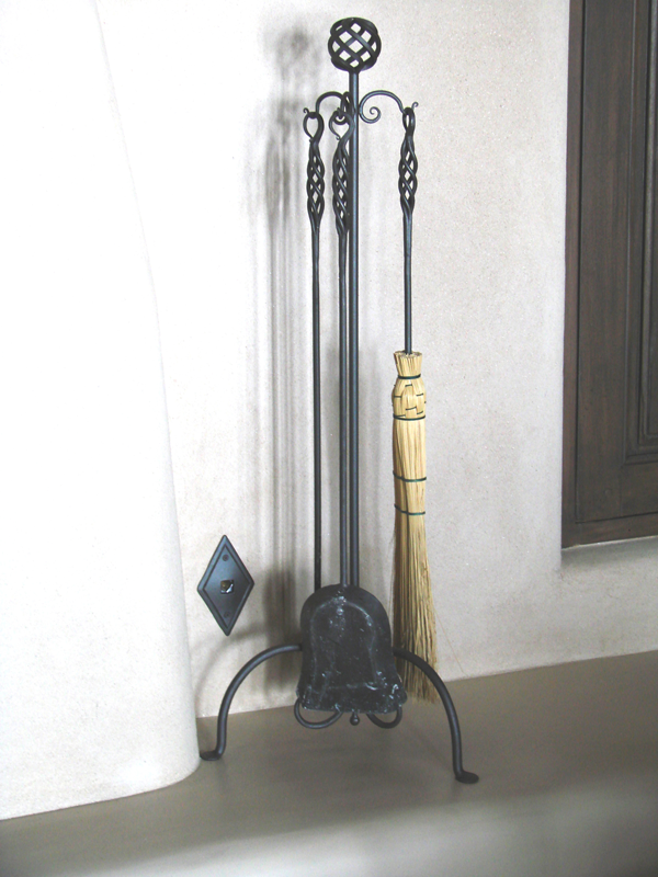 Hand-Forged-Fireplace-Tool-Set