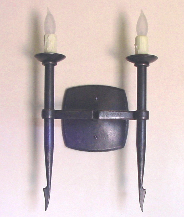 hand forged contemporary light fixture