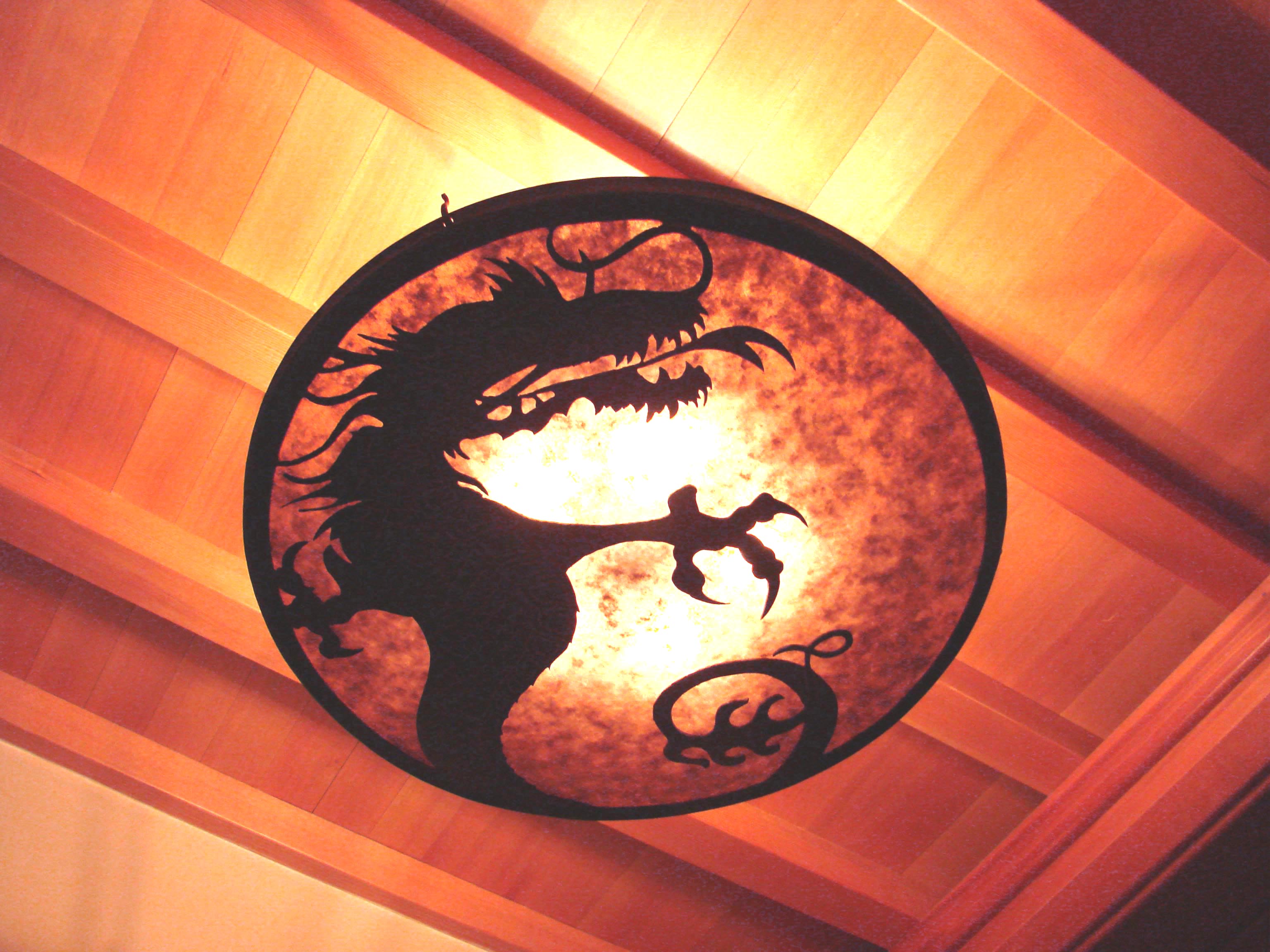 chandelier dragon bowl fixture