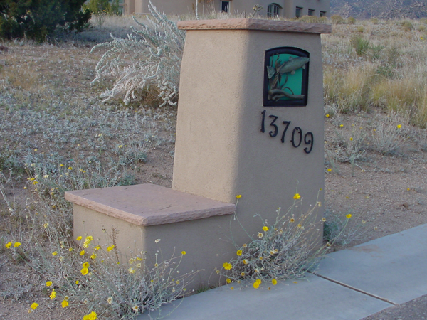 Rainbow-Trout-Mail-Box-and-Address-Numerals.-Powder-coated-finish.